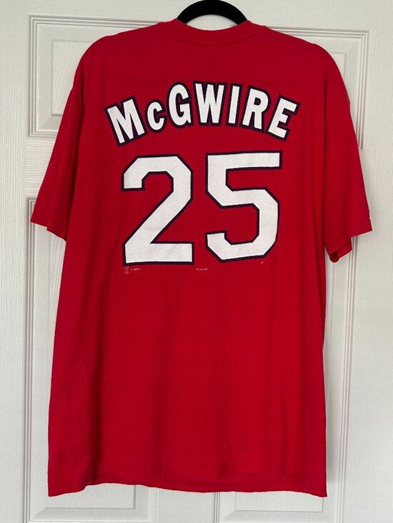 Haynes Other - Vintage 1998 Mark McGwire #25 Cardinals T-Shirt Men’s XL Hanes USA Red MLB